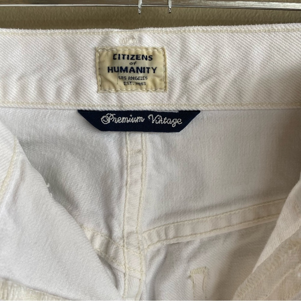 Citizens of Humanity Kamila Patch Pocket Flare White Jeans Size 27 - Picture 6 of 13